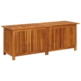 Lada de depozitare gradina, 150x50x58 cm, lemn masiv de acacia