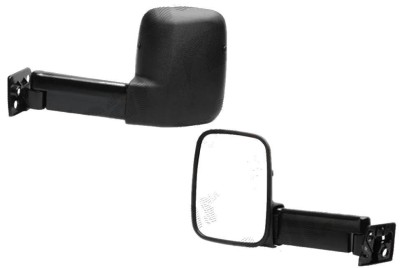 Oglinda exterioara Ford Transit (Ve6/ Ve64) 1985-1995, Dreapta ,Model LUNG, fara spoiler, Crom, manuala, Fara incalzire, carcasa neagra, Convex, Best foto