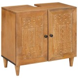 vidaXL Dulap de Baie Maro deschis 62 x 33 x 58 cm Lemn solid de mango
