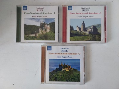 #Lot 3 CD: Ferdinand Ries, Susan Kagan &amp;lrm;&amp;ndash; Piano Sonatas And Sonatinas - Sonate si sonatine pentru pian foto