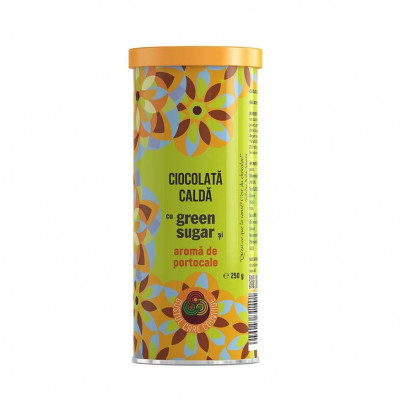 Ciocolata Calda cu Green Sugar si Aroma de Portocale 250 grame Remedia foto