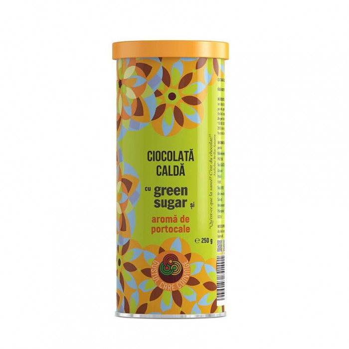 Ciocolata Calda cu Green Sugar si Aroma de Portocale 250 grame Remedia