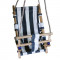 Leagan pentru copii, textil/lemn,&nbsp;albastru, max 70 kg, 36x24x45 cm GartenVIP DiyLine