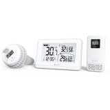 Termometru si higrometru digital de camera, cu senzori wireless pentru exterior si pentru apa din piscina, lumina de fundal, Airbi POOL BI1021 Childre
