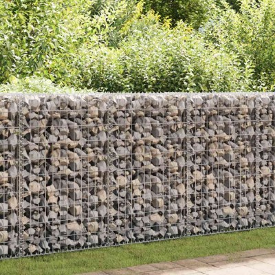 Perete gabion cu capace, 60 x 50 x 100 cm, oțel galvanizat foto
