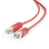 PATCH CORD FTP GEMBIRD Cat5e, cupru-aluminiu, 2 m, rosu, AWG26, ecranat &quot;PP22-2M/R&quot; (timbru verde 0.08 lei)
