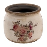 Cumpara ieftin Set 4 ghivece flori ceramica Roses 10x9 cm
