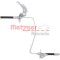 Conducta / cablu frana OPEL ASTRA G Cupe (F07) (2000 - 2005) METZGER 4119358