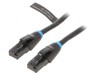 Patch cord rețea U/UTP Cat6 negru 20m, Vention