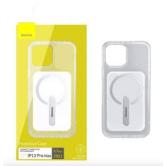 HUSA SMARTPHONE Baseus Magnetic, ptr Iphone 13 Pro, TPU, suporta incarcare magnetica,contine suport de tel tip bracket cu pliere 90 grade si rotire 36