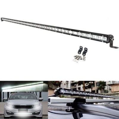 42 LED Slim BAR 112cm 126W FLOOD Lumini Proiector Lampa de lucru Far 10-30v Auto SUV Off Road foto