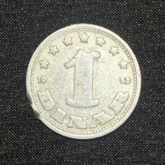Moneda 1 dinar 1953 Iugoslavia
