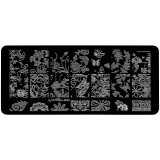 Cumpara ieftin Matrita Metalica Stampila Unghii LUXORISE, Amazing Nature