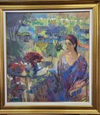 Stela Filip -In gradina,u/p,90x84 cm foto