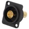 Conector adaptor BNC soclu aurit