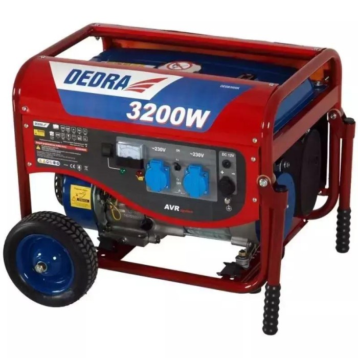 Generator de curent pe benzina 3,2kw dedra degb3600k