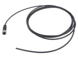 Conector M12 mufă mamă 4 pini drept cod A HARTING cu cablu 3m PUR