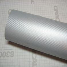 Folie carbon 3D Argintiu 1,27 x 2m foto