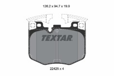 TEXTAR 2242501 set placute frana,frana disc foto