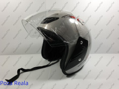 Casca Moto Scuter ATV De Vara Open Face - XL ( gri ) foto