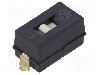 Intrerupator DIP, 2 pozitii, montare SMD, 1 sectiuni, OMRON OCB - A6SN1101
