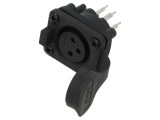 Conector XLR AMPHENOL AXS3FP2V 3 pini IP65 drept THT 15A 133V