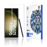 Folie de protectie Ecran Lito pentru Samsung Galaxy S23 Ultra S918, Sticla Securizata, UV Glue, 3D