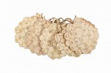 Accesorii pentru activitati crafts pirogravura lemn,ananas,7x7cm,5 bucati set