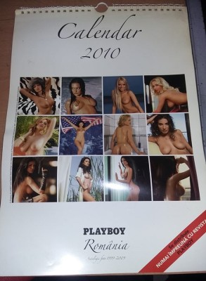 calendar vechi de colectie,Calendar PLAYBOY 2010,Vedete ROMANIA/fete sexy,T.GRAT foto