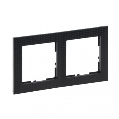 Rama ornament 2 posturi Legrand Suno negru calibrat 721572 foto