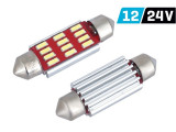 Bec Vision Festoon Sv8.5 39 Mm 12/24v 12x 4014 Smd Led, Canbus, Alb, 2 Buc 58375