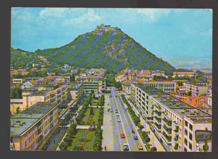 CPIB 24465 CARTE POSTALA - DEVA. VEDERE DIN CENTRU, NECIRCULATA, 1974