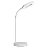 Veioza LED Hoff Mia, 8.5W, 620lm, lumina neutra, dimabila, alba, moderna