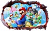 Sticker decorativ, Mario, Albastru,1365STK-1