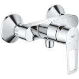 Baterie de dus Grohe Bauloop 23633001, 1/2&amp;#039;&amp;#039;, aparenta, monocomanda, Crom