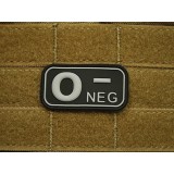 Patch Bloodtype &quot;O NEG&quot; cauciuc SWAT JTG