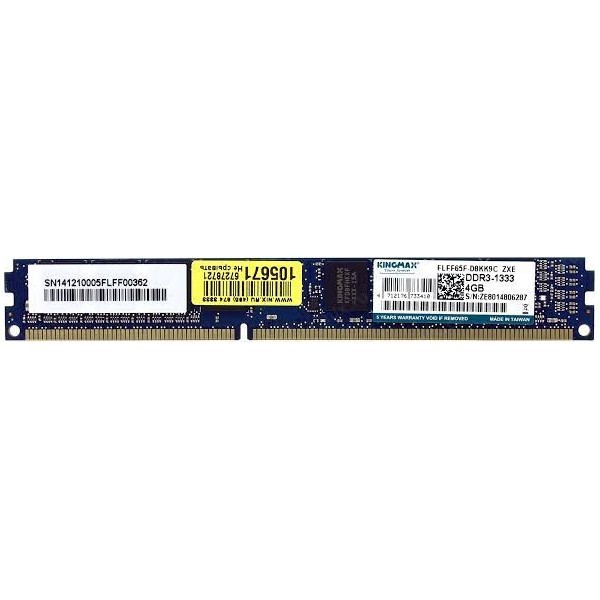 Memorie Desktop - KINGMAX 4GB DDR3 PC3 10600 model FLFF65F-D8KK9C ZXE