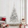 VidaXL Pom de Crăciun artificial pre-iluminat Argintiu 210 cm PET 3397221
