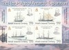 Teritoriile Antarctice Britanice (BAT) 2008 - Transporturi, Navigatie, bloc 4 valori, dantelate, MNH,Mi. Bl.13, Nestampilat