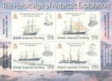Teritoriile Antarctice Britanice (BAT) 2008 - Transporturi, Navigatie, bloc 4 valori, dantelate, MNH,Mi. Bl.13