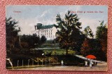 Govora. Palace Hotel si vedere din Parc - Carte postala circulata, 1924