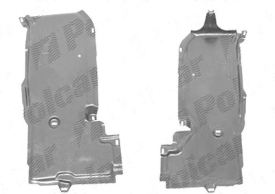 Scut motor Mercedes Clasa A (W169), 09.2004-05.2008, fata, Stanga, polietilena (PE); lateral foto