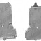 Scut motor Mercedes Clasa A (W169), 09.2004-05.2008, fata, Stanga, polietilena (PE); lateral