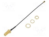 Cablu 100mm IPEX mamă unghi RP-SMA mamă unghi drept JC Antenna