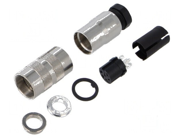 Conector M16 PIN 6 IP67 250V 5A Mamă Pe Cablu - Conector M16 PIN 6 IP67 250V 5A Mamă