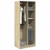 Gossi sifonier, stejar sonoma, 80x50x200 cm, lemn prelucrat