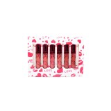 Set 6 rujuri de buze, Kiss Beauty, Matte Liquid Lipstick
