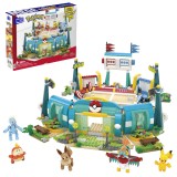 Set de constructie, Mega, Pok&eacute;mon Training Stadium, 1107 piese, 120x120x25mm