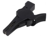 Bornă crocodil 32A neagră 34mm 1kV