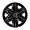 Set 4 capace roti hubcaps fast black R16 Compatibil Cu Volvo